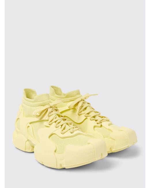 CAMPERLAB Yellow Tossu 3D Recycled Pet Knit Sneakers
