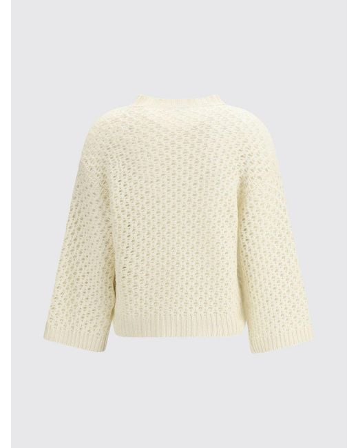 Fabiana Filippi White Openwork Pullover