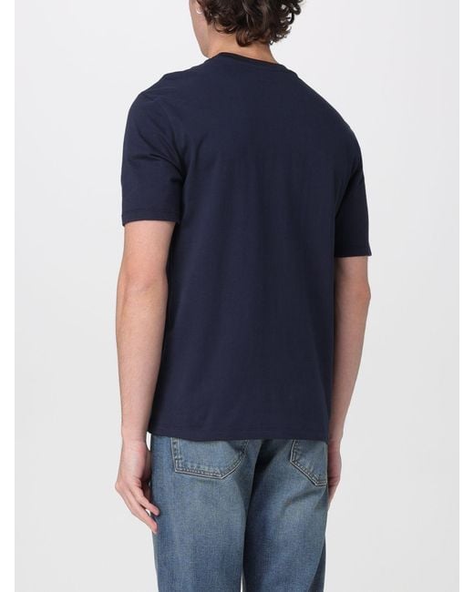 Blauer Blue Cotton T-Shirt With Logo for men