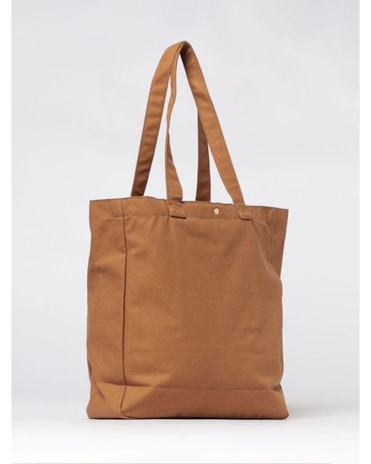 Carhartt Brown Bay Tote Organic Cotton Shoulder Bag for men