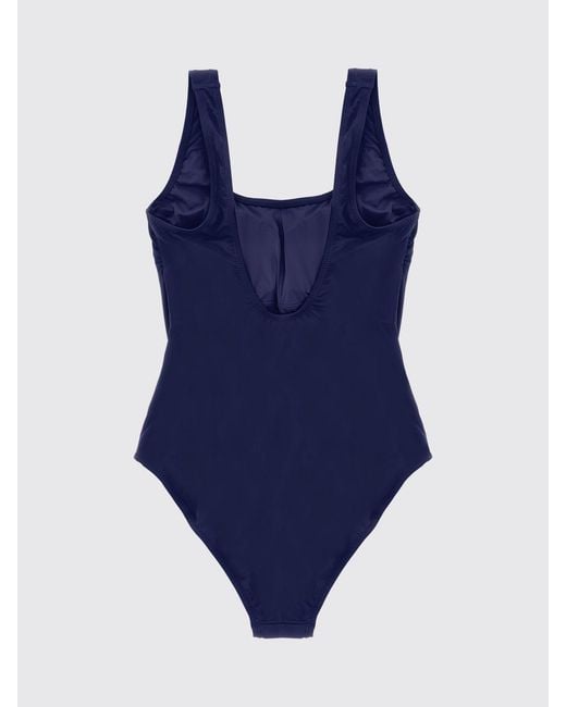 Polo Ralph Lauren Blue Stretch Recycled Nylon Swimsuit