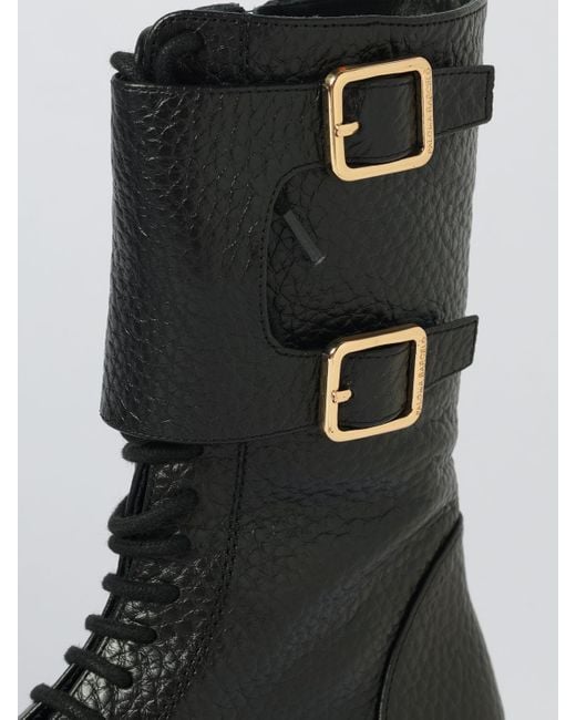 Paloma Barceló Black Flat Ankle Boots