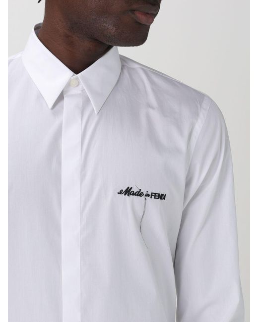 Chemise Fendi pour homme en coloris White
