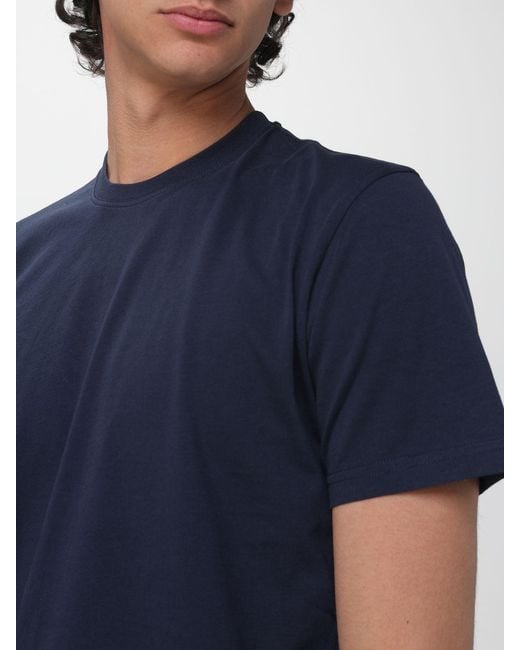 Aspesi Blue Basic Cotton T-Shirt for men