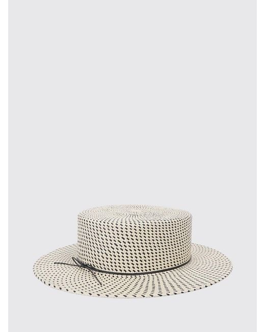 Maison Michel White Hat