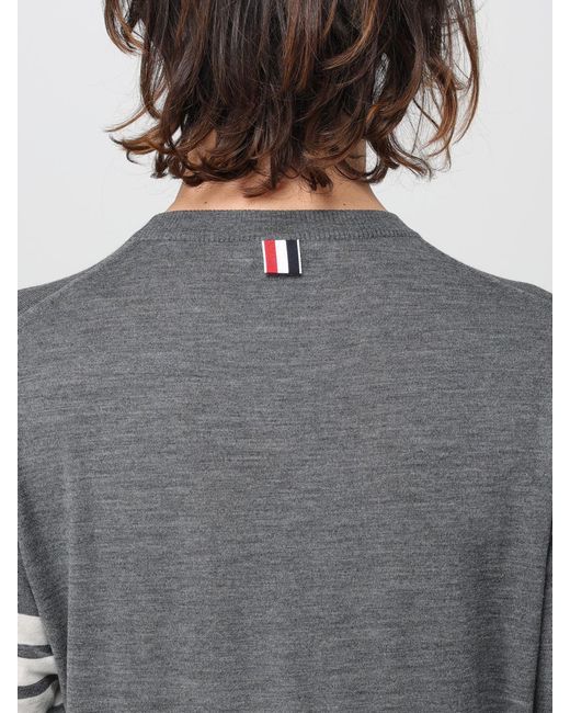 Pull En Laine Vierge Thom Browne pour homme en coloris Gray
