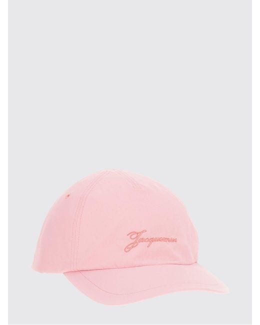 Jacquemus Pink Baluchon Nylon Hat for men