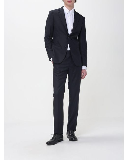 Giorgio Armani Blue Cashmere And Wool Suit for men