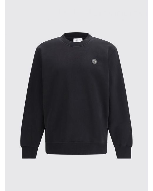 Sudadera De Cuello Redondo De Algodón Philipp Plein de hombre de color Blue