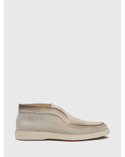 Santoni White Boots for men