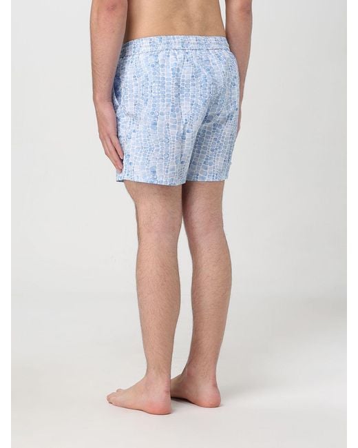 Kampos Blue Patterned Swimsuit for men