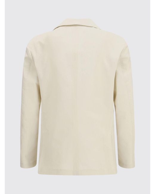 Lardini Natural Single-Breasted Cotton And Silk Blazer for men