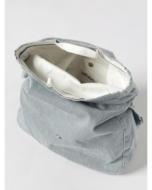 Our Legacy Gray Large Shoulder Bag for men