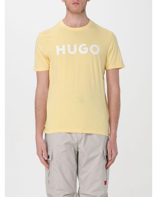 HUGO Yellow T-shirt for men