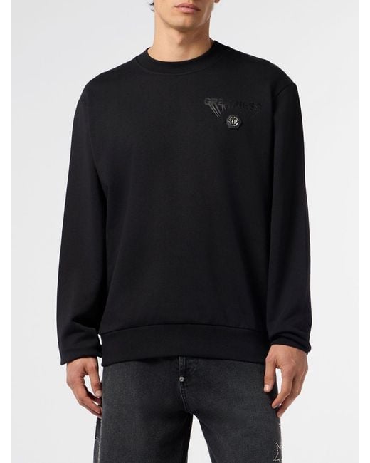 Sudadera De Algodón Philipp Plein de hombre de color Black