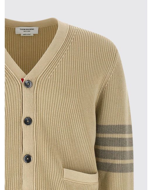 Thom Browne Natural Cotton Cardigan for men