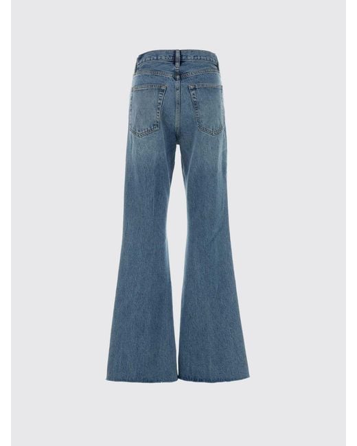 FRAME Blue The Lax High-Waisted Flared Jeans