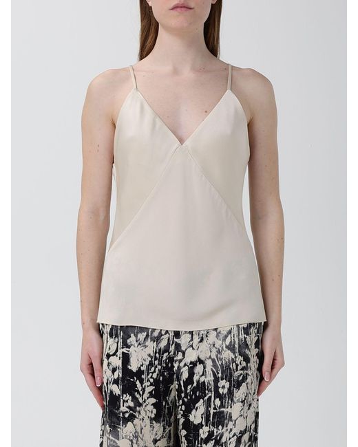 Forte_forte White Classic Satin Top