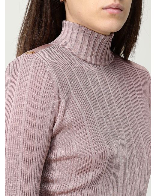 Maglia A Dolcevita di Elisabetta Franchi in Pink