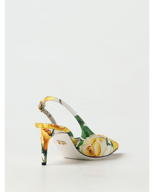 Dolce & Gabbana Yellow High Heel Shoes