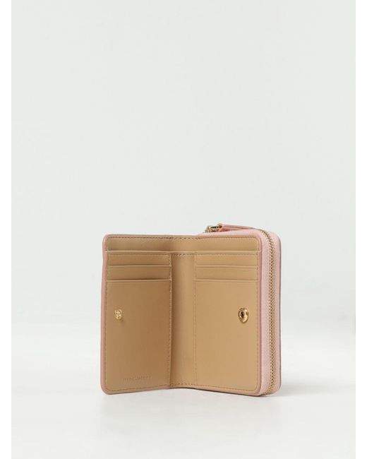 Marc Jacobs Pink Wallet In Grained Leather