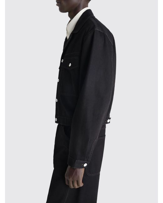 Lemaire Black Denim Jacket for men