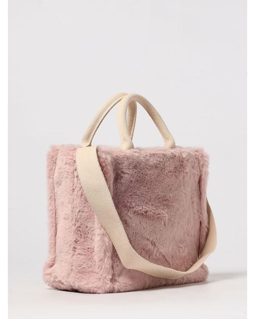 Marni Pink Faux Fur Bag