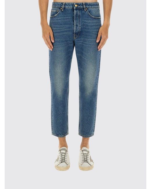 Golden Goose Deluxe Brand Blue Happy Cotton Jeans for men
