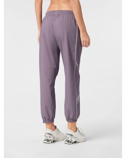 Philipp Plein Purple Technical Fabric Jogging Pants