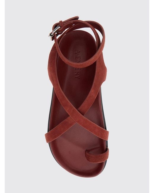 A.Emery Red Heeled Sandal
