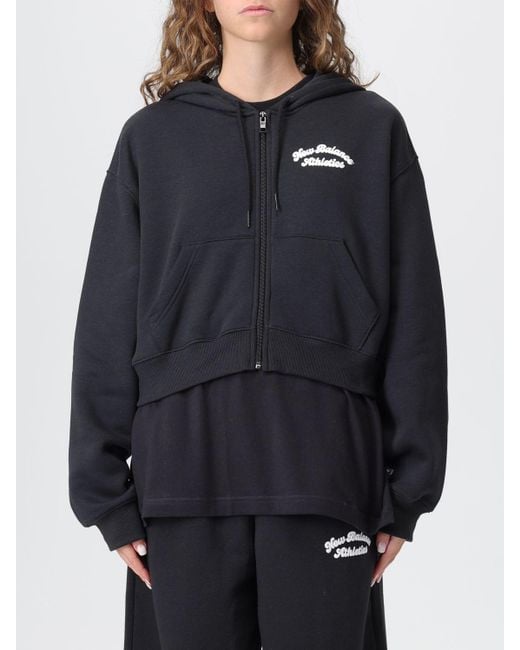 New Balance Blue Pullover Damen