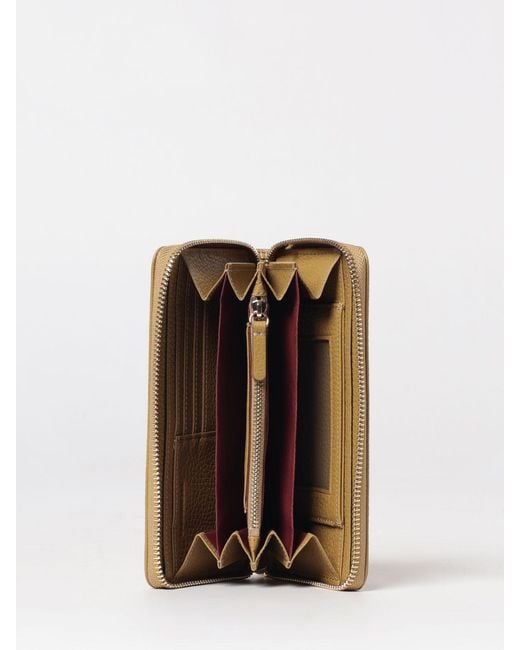 Coccinelle Natural Metallic Soft Grained Leather Wallet