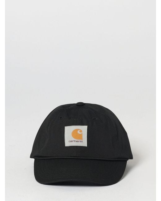 Carhartt Black Postal Cotton Blend Hat for men