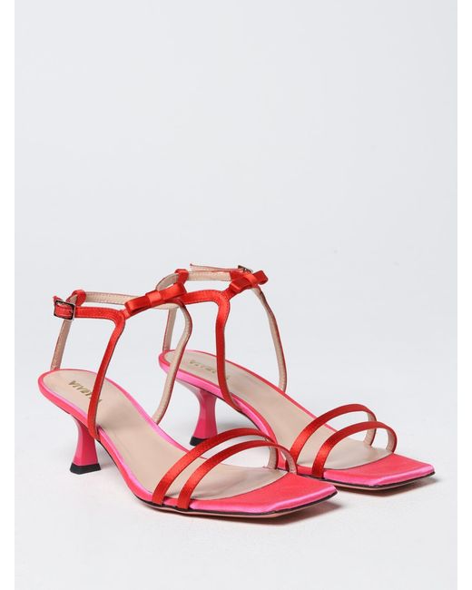 Vivetta Red Heeled Sandals