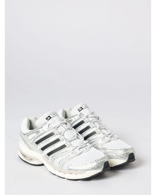 Adidas Originals White Adistar Control 5 Laminated Mesh And Rubber Sneakers for men