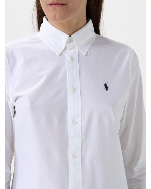 Polo Ralph Lauren White Classic Cotton Shirt