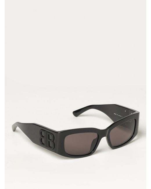 Occhiali Da Sole Squadrati di Balenciaga in Black