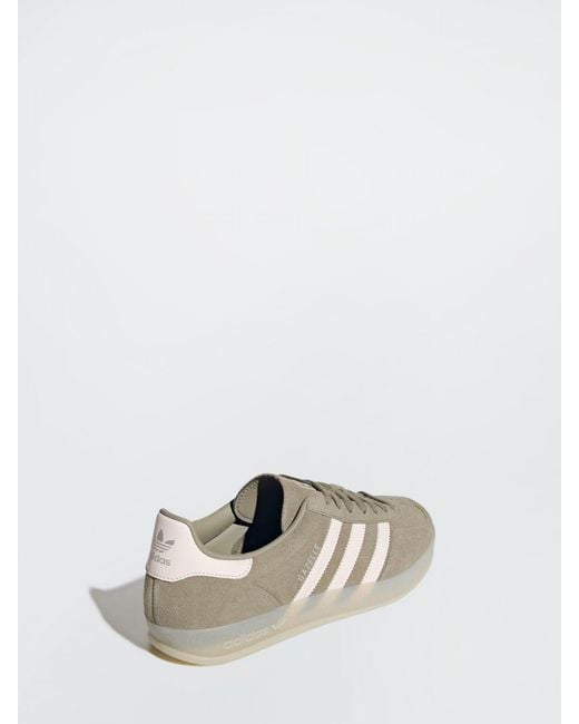 Adidas Originals Gray Gazelle Indoor Suede Sneakers for men