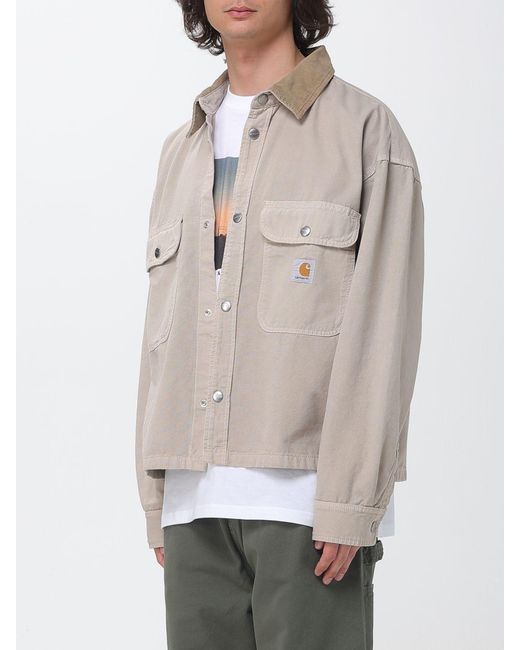 Carhartt Gray Printescott Shirt Jacket for men