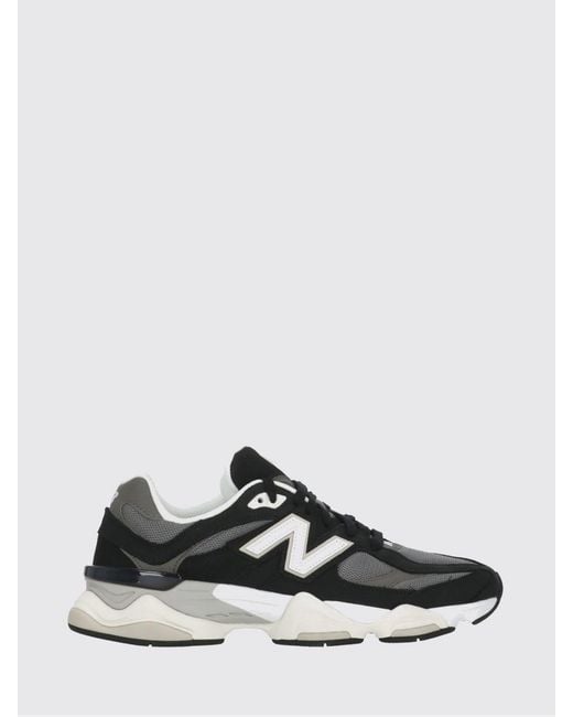 New Balance Black 9060 Nubuck And Mesh Sneakers for men