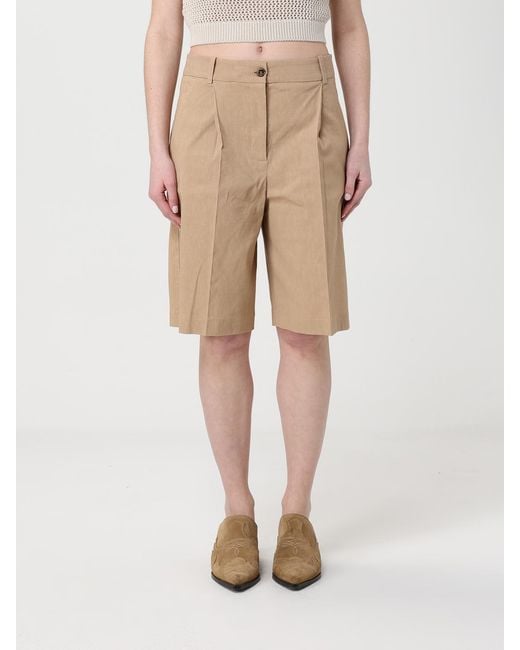 Pinko Natural Viscose Blend Shorts