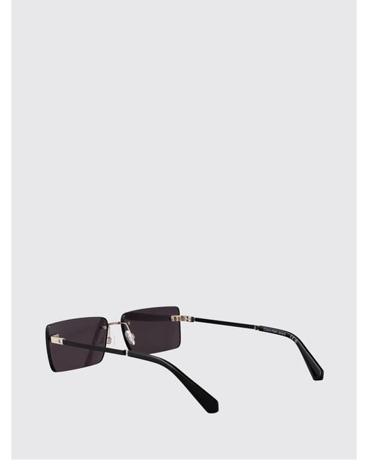 Calvin Klein White Ckj25206S Metal Sunglasses for men