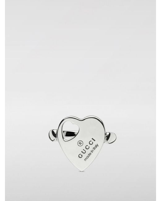 Gucci Metallic Trademark Heart Ring