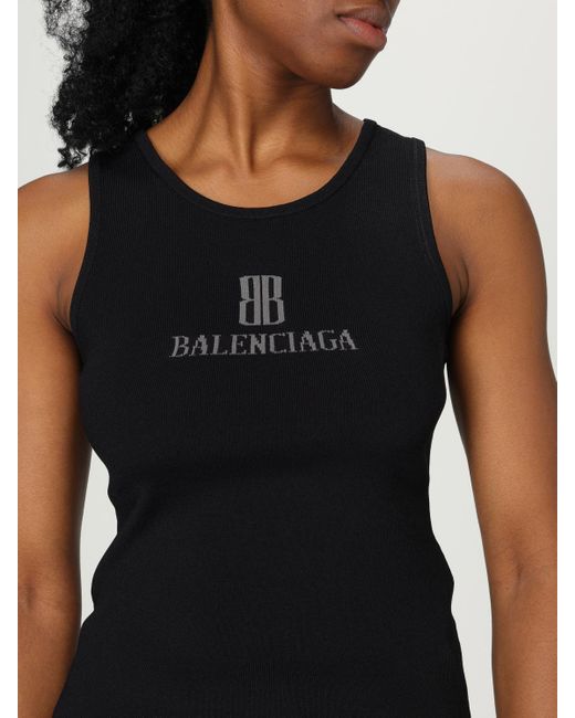 Camiseta Mujer Balenciaga de color Black