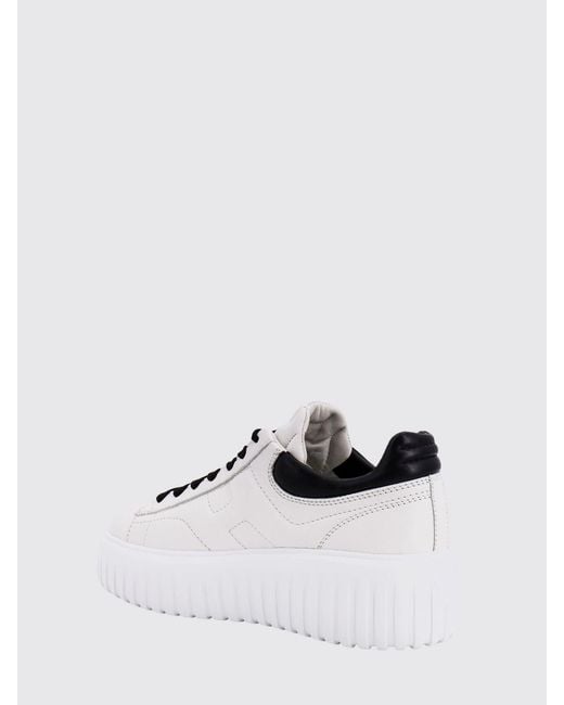 Hogan Metallic H-Stripes Nappa Leather Sneakers