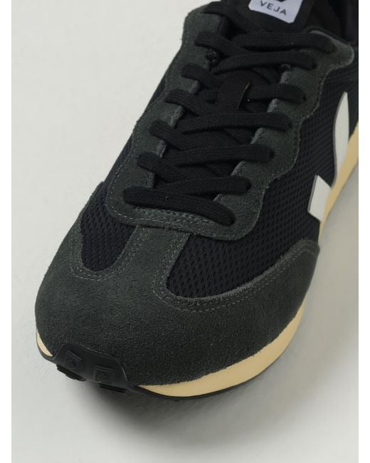 Veja Black Rio Branco Leather-Trimmed Alveomesh And Suede Sneakers for men