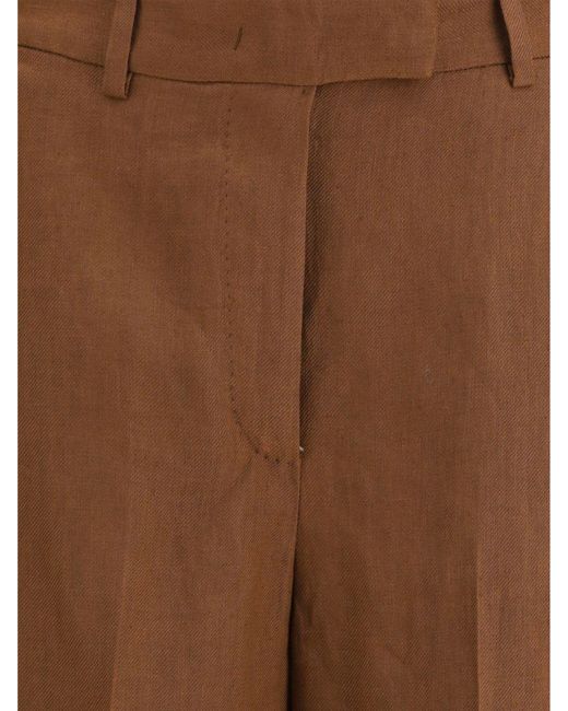 Lardini Brown Viscose Blend Shorts