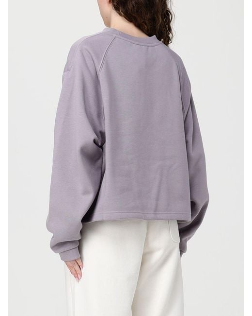 The North Face Purple Crew Neck Sweatshirt With Logo