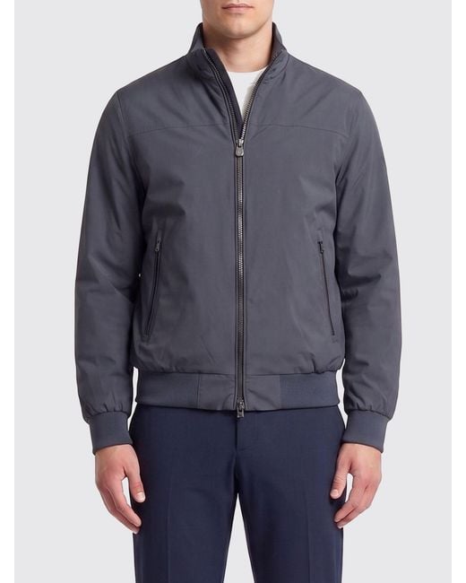 Save The Duck Blue Finlay Polyester Bomber for men