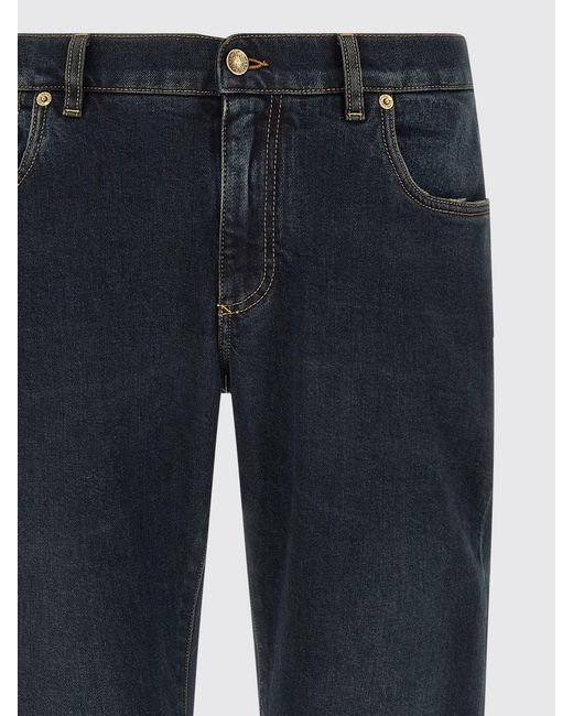 Dolce & Gabbana Blue Dolce &Amp Gabbana Mid-Rise Straight Jeans for men